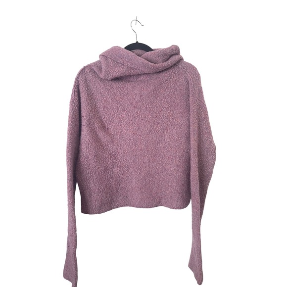Free People Stormy Cowl Plush Fuzzy Pullover‎ Sweater L - Picture 7 of 8